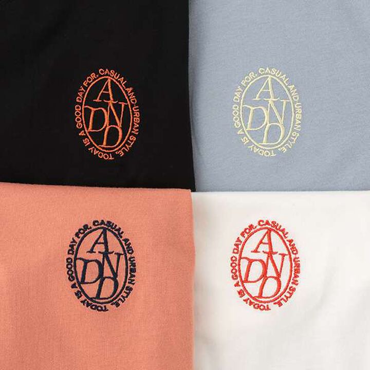 [100% Cotton 365D.] Wide T-Shirt with Embroidery,White, medium image number 11