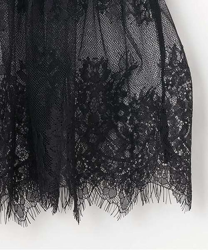 Lace Peplum Bra Top [Korean Fashion],Black, medium image number 10