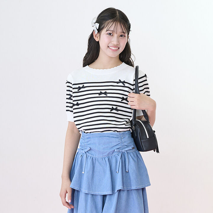 Heart Charm Long Handle Bag,Light blue, medium image number 19