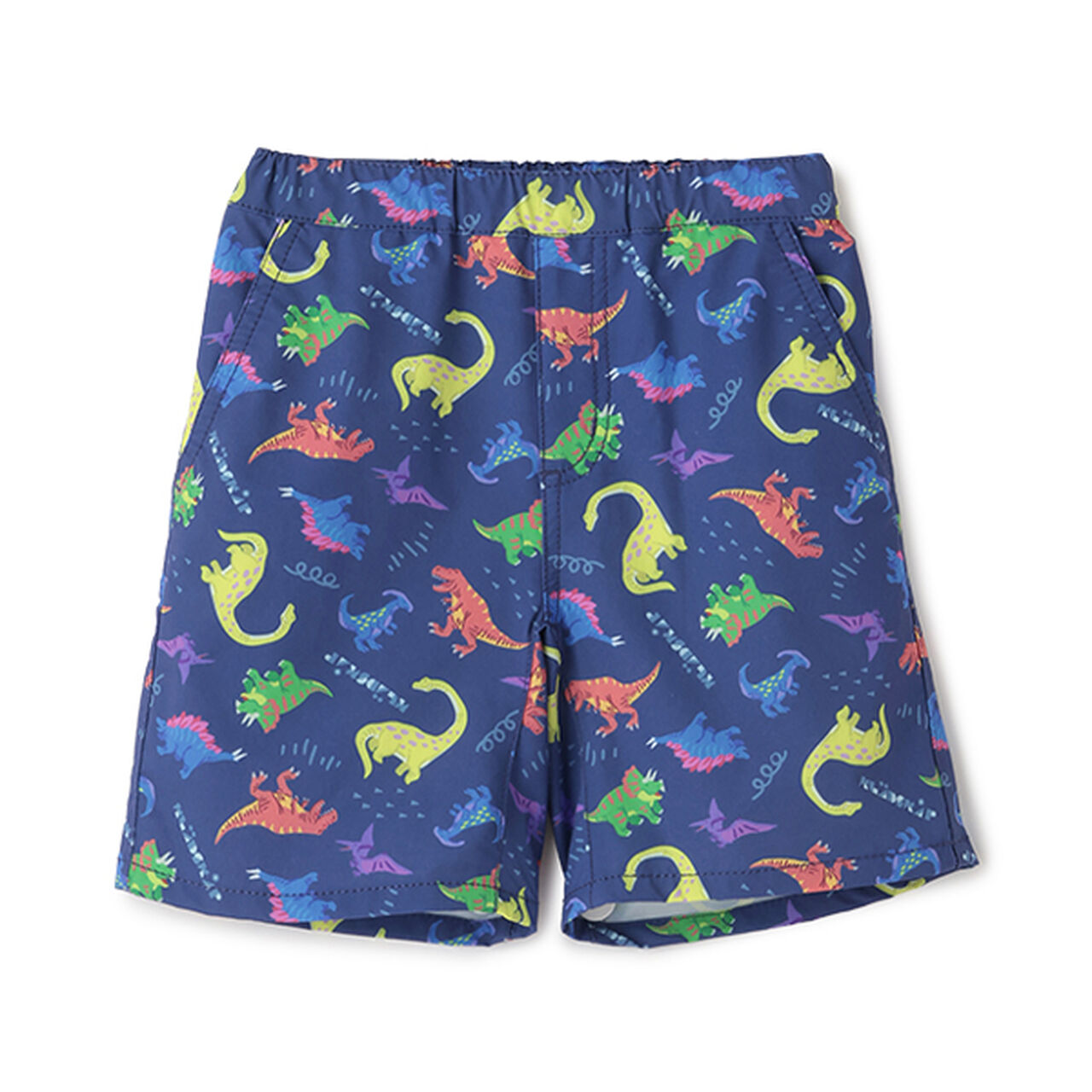 Amphibious Dinosaur All-Over Pattern 5-Shorts,Navy, large image number 9