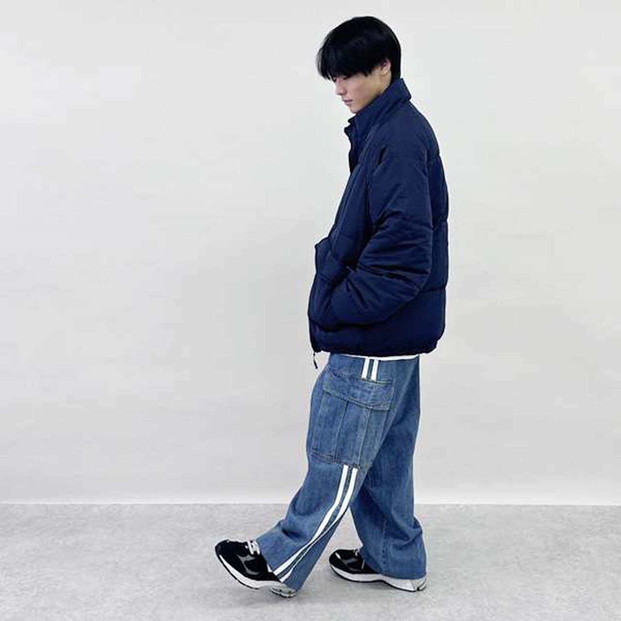 Padded Outerwear,Navy, large image number 15