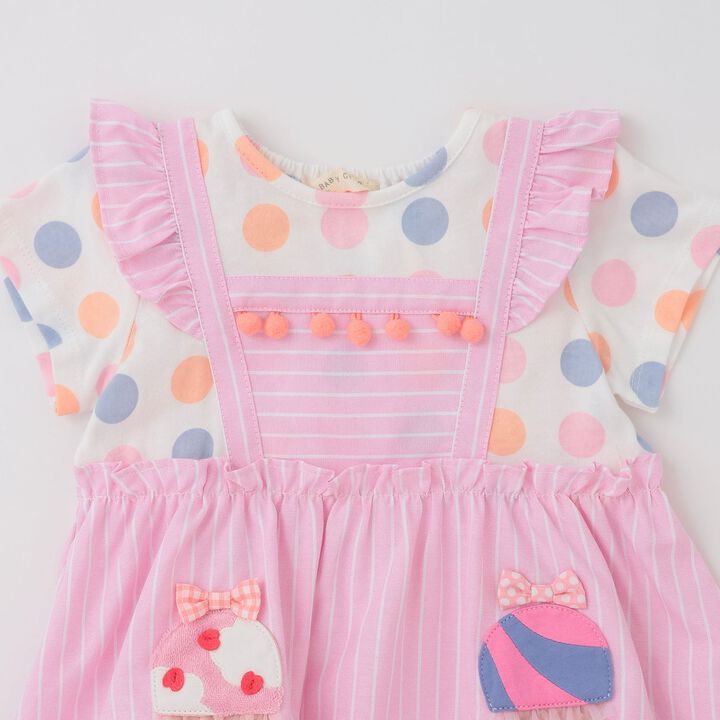 [31 Ice Cream] Twin Ice Cream One-Piece Dress,Pink, medium image number 10