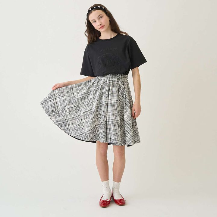 [130cm Available] Circular Skirt with Cool Touch Inner Pants Set,Off white, medium image number 16