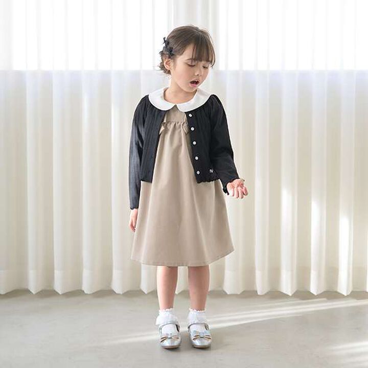 [Occasion-Ready] Round Collar One-Piece Dress with Ribbon,Mint, medium image number 4