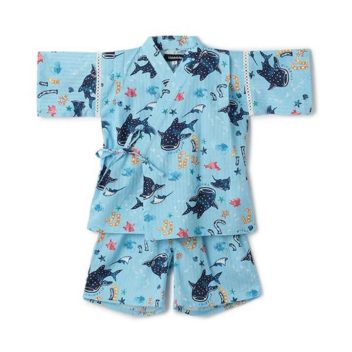 Ocean Pattern Jinbei,Sax blue, medium image number 0
