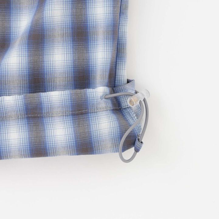 Ombre Checkered Short-Sleeve Shirt,Khaki, medium image number 7