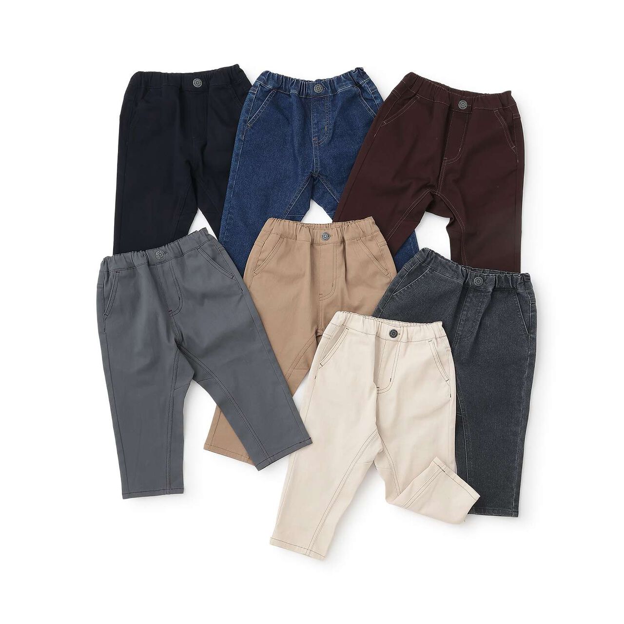 Playful Tapered Pants,Beige, large image number 23