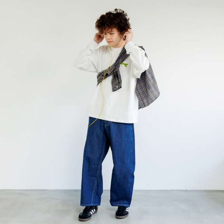 [GLSW.] Logo Reflective Print Long-Sleeve T-Shirt,White, medium image number 10