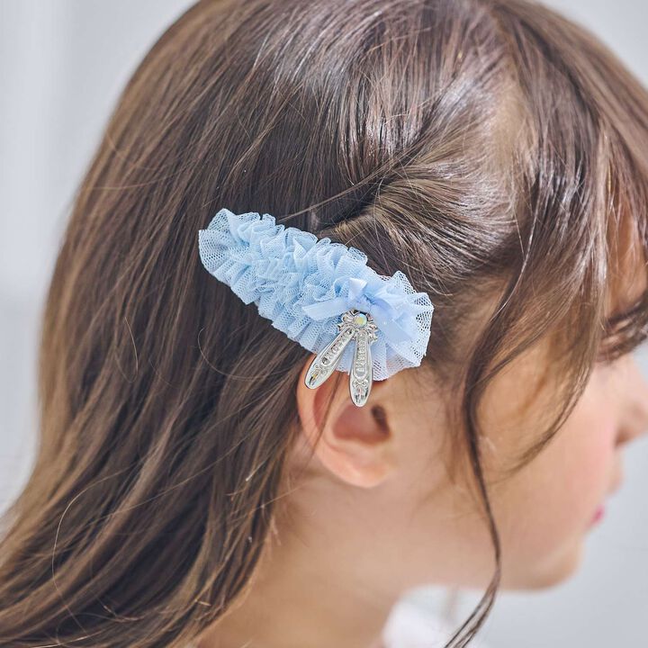 Tulle Frill Pointe Shoe Hair Clip [Made in Japan],, medium