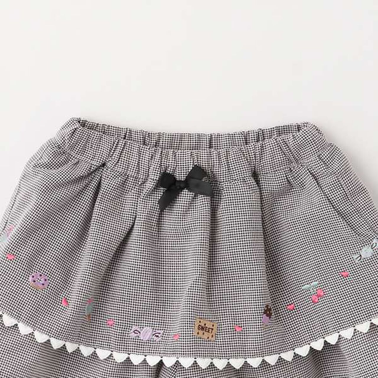 Frill Culottes,Black, large image number 2