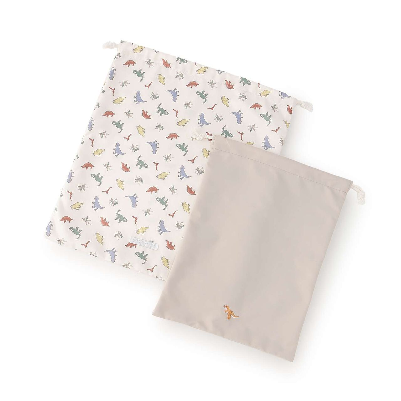 Boys Drawstring Pouch 2-Piece Set,Light beige, large image number 0