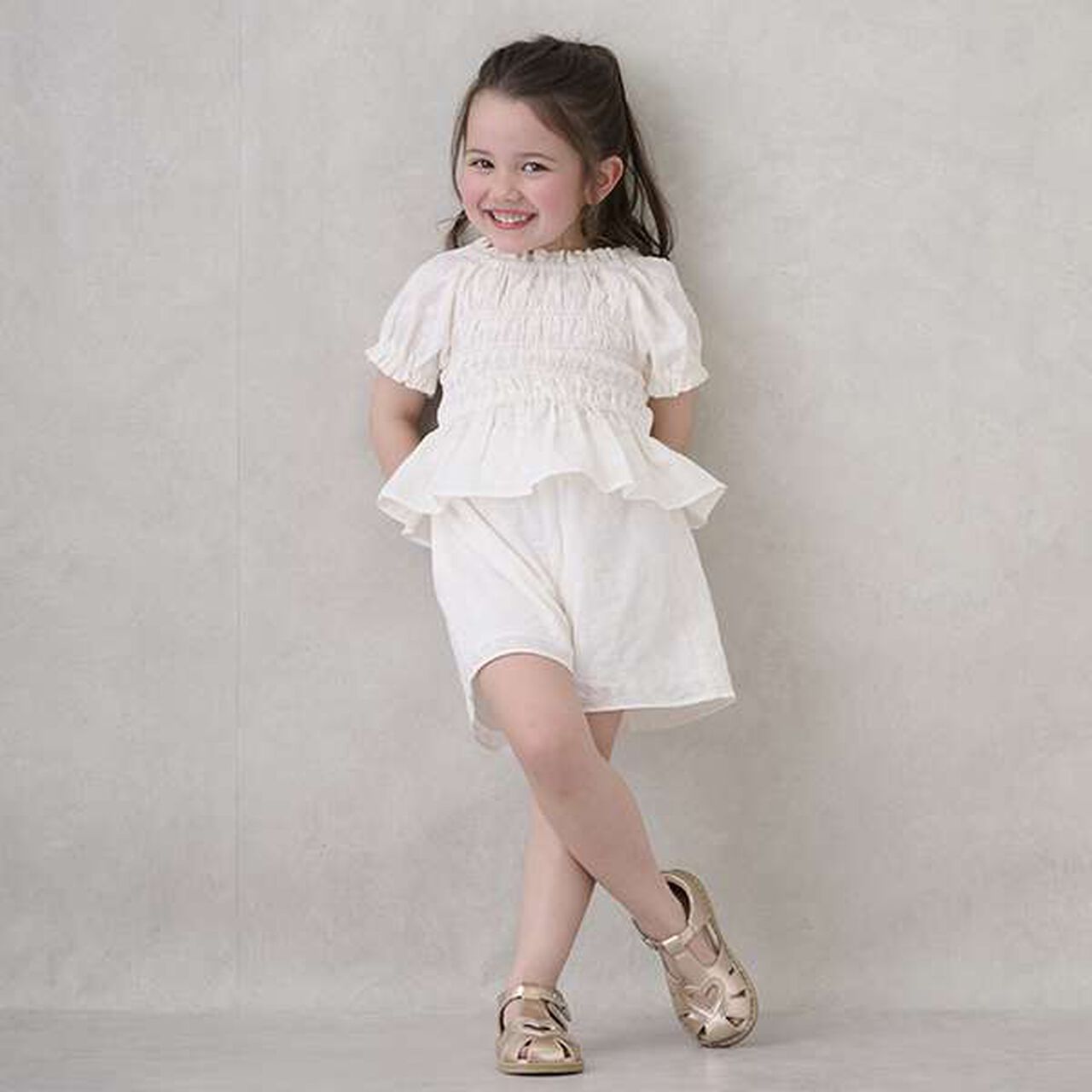 [Link] Lace Outfit Set,Cream, large image number 1