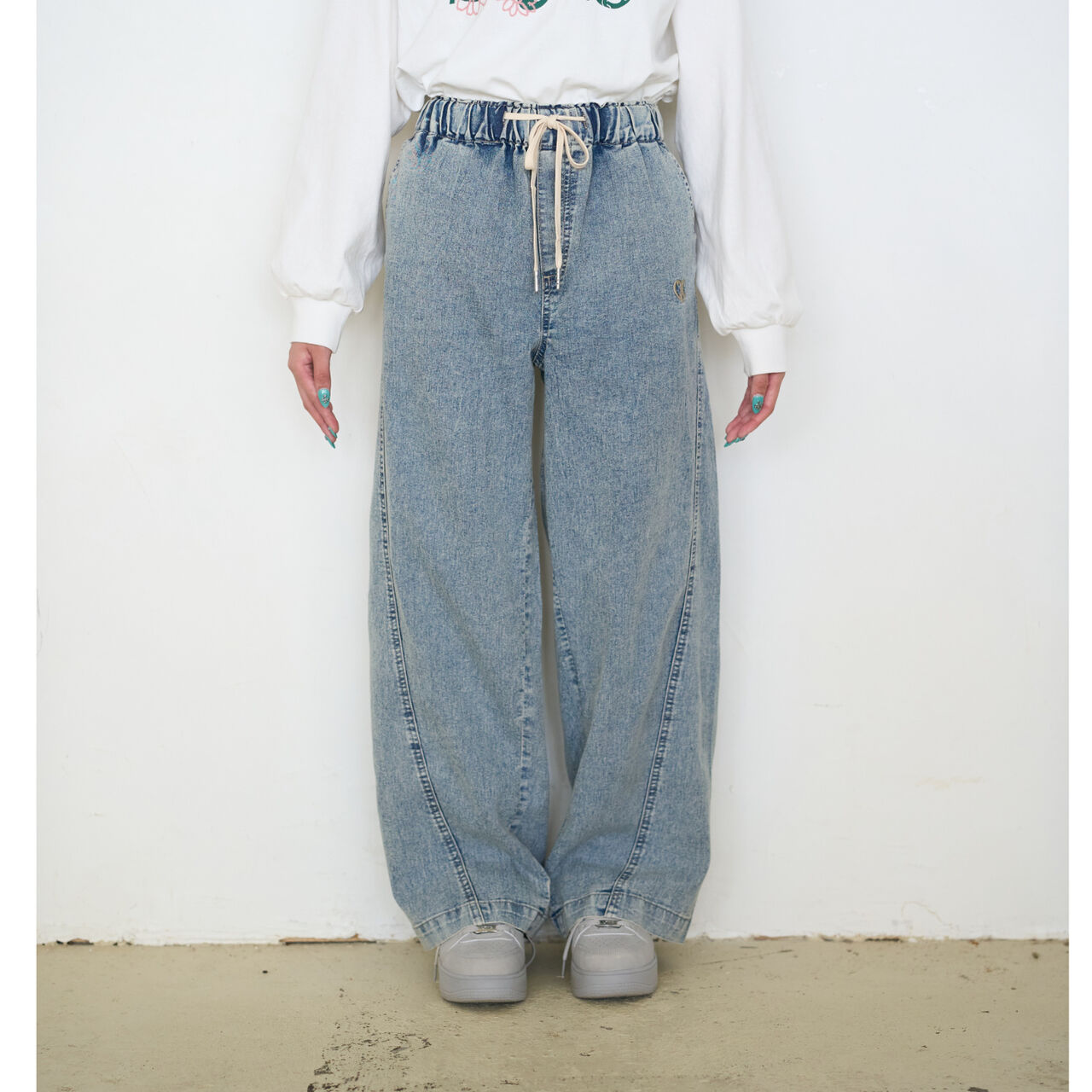[ME DENIM] Stretch Quick-Dry Easy Pull-On Pants,Gray, large image number 18