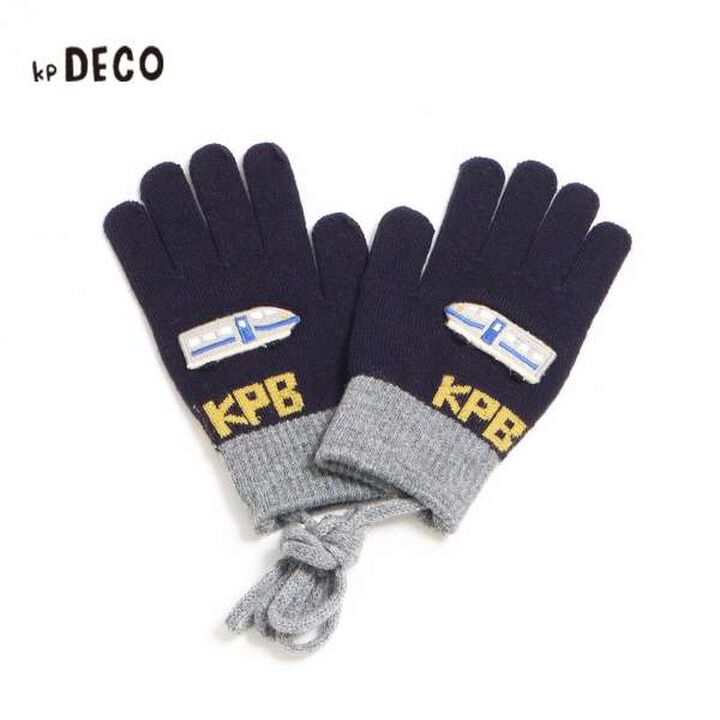 KP Deco Train Motif Gloves (M-L),Red, medium image number 3