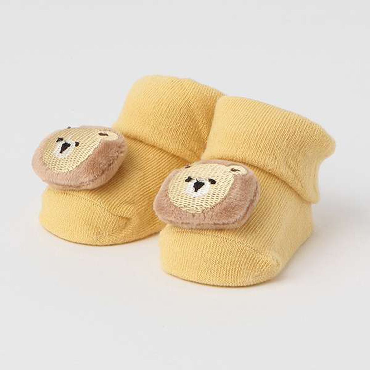 Animal Motif Cup Socks,Mustard, large image number 0