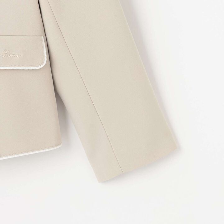 Piping Jacket,Beige, medium image number 5