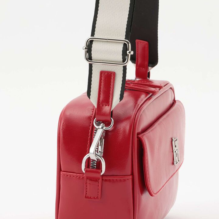 [LTXC] Jacquard Tape Flap Shoulder Bag,Ivory, medium image number 7