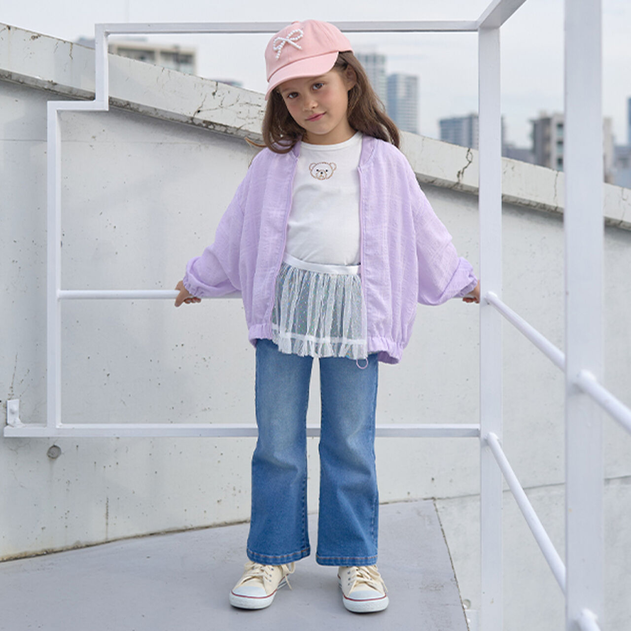 [Set Up Available] Sheer Oversized Silhouette Jacket,Lemon yellow, large image number 7