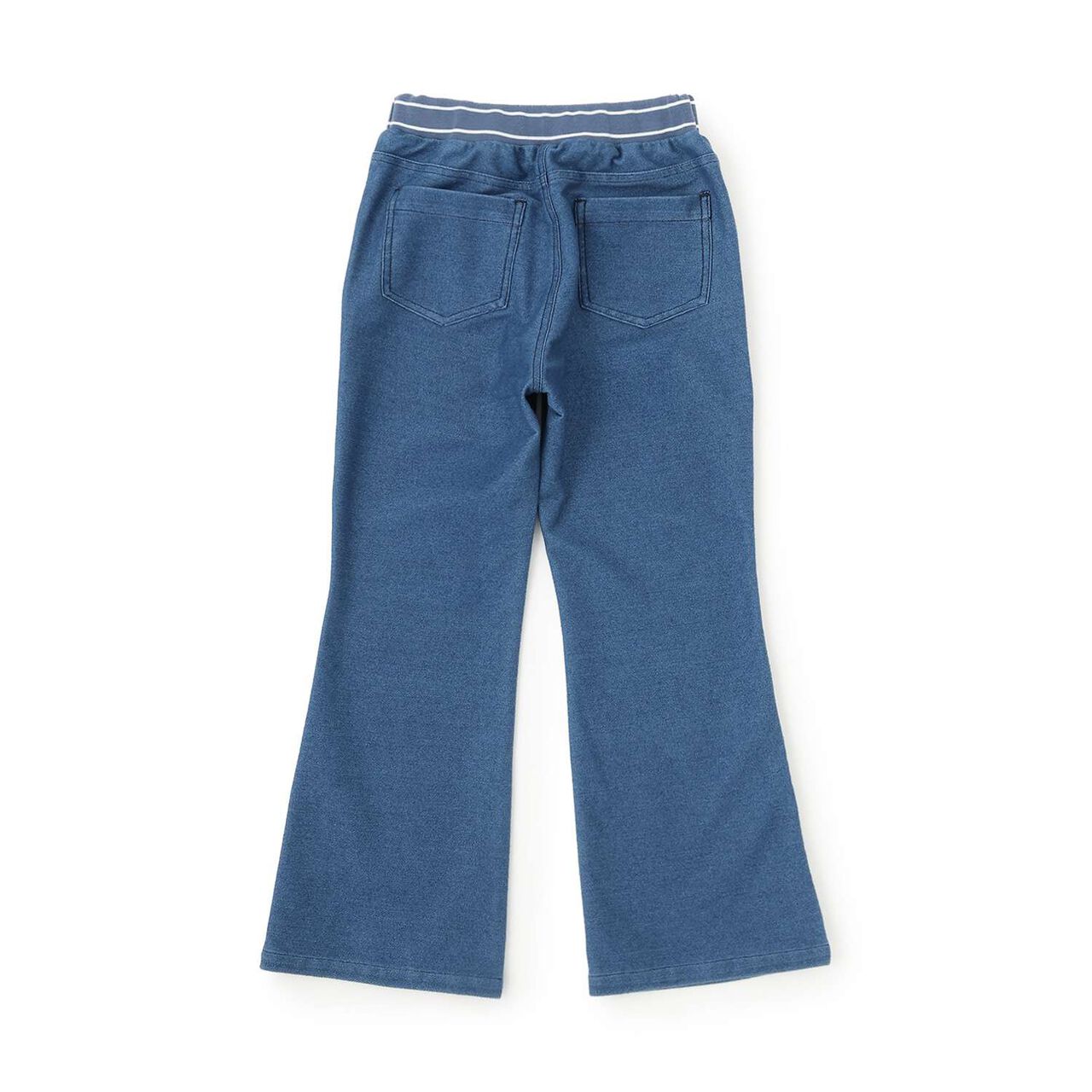 Style-Up Flared Pants,Blue, large image number 4