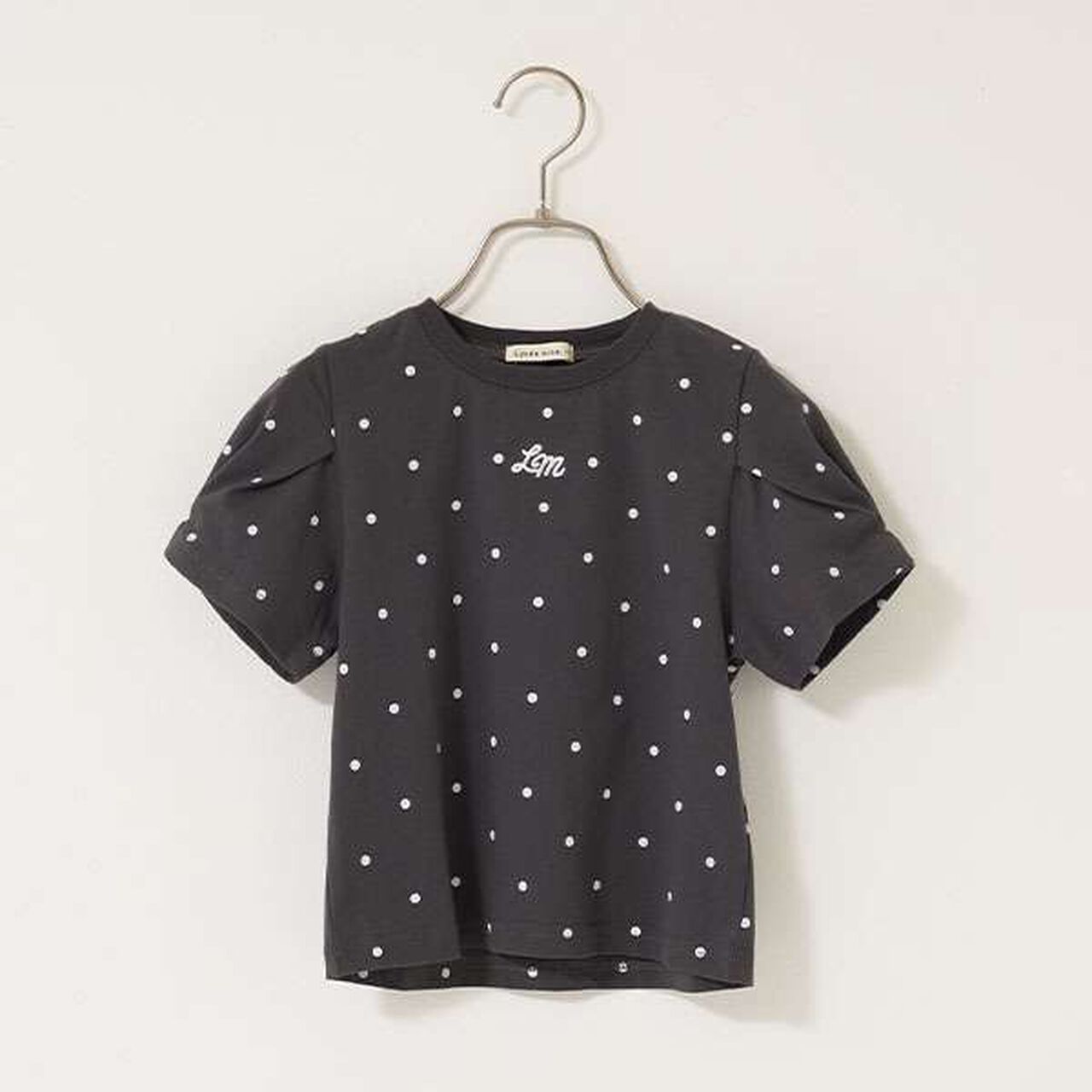 [Soft Cotton] Assorted All-Over Pattern T-Shirt with Tuck Sleeves,Moderate blue, large image number 2