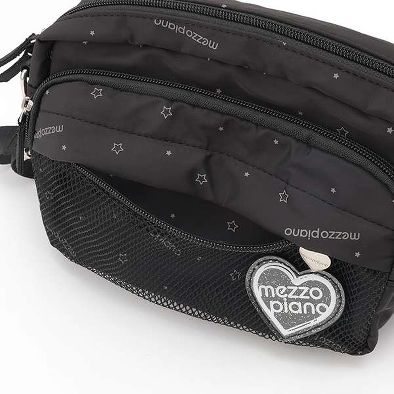 Mini Shoulder Bag with Carabiner,Black, large image number 9