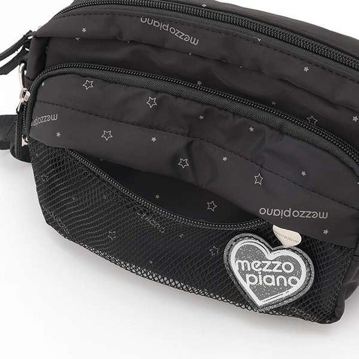 Mini Shoulder Bag with Carabiner,Black, medium image number 9