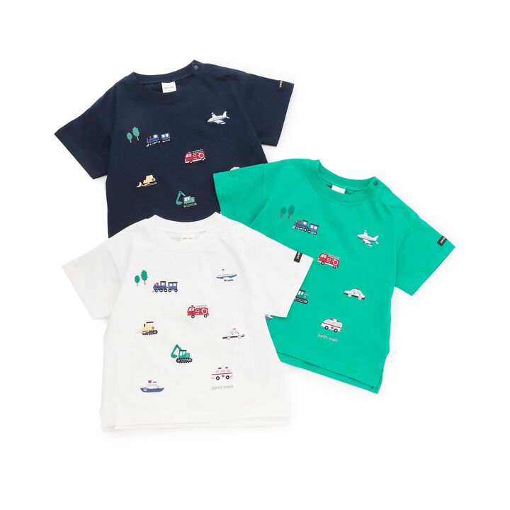 Cool Touch Working Vehicles Embroidered Short Sleeve T-Shirt,Green, medium image number 13