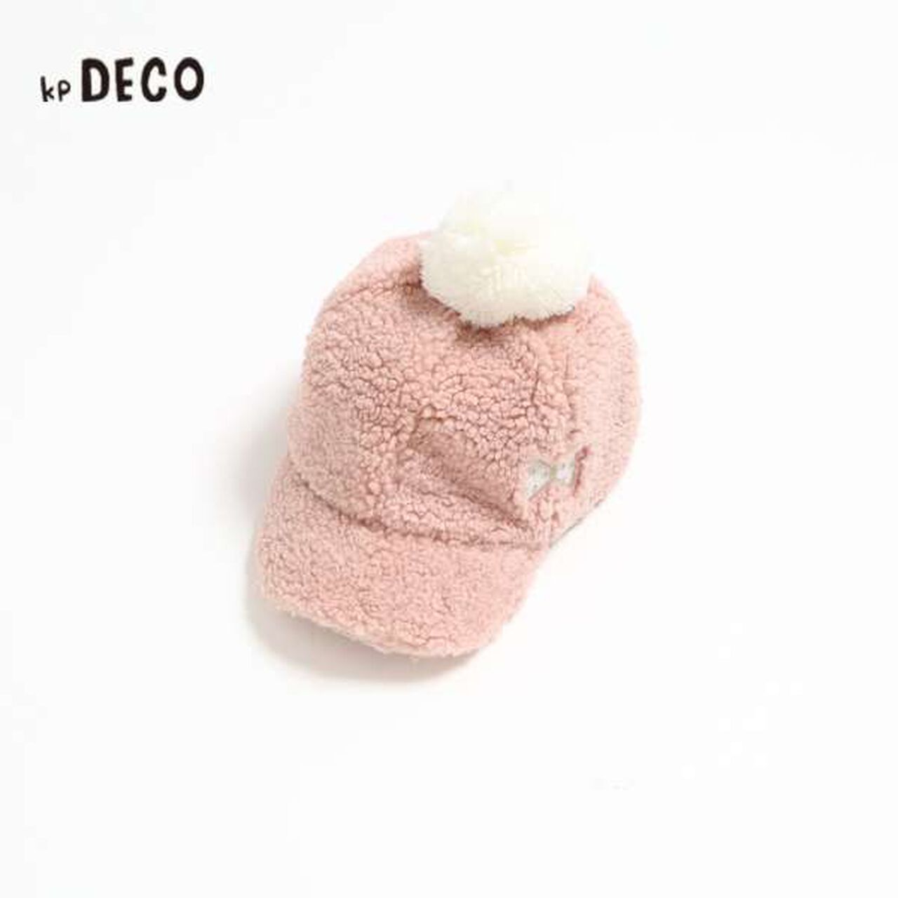 KP Deco Boa Fabric Cap with Pom-Pom (M-L),Black, large image number 5