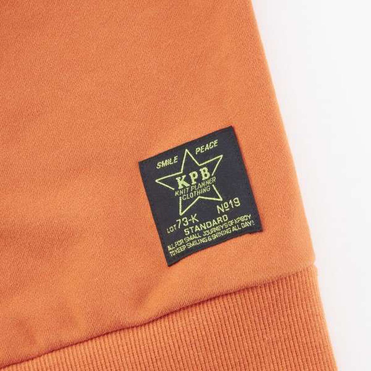 KP Boy KP Patch Sweatshirt with Pockets (0 to 0),Orange, large image number 8