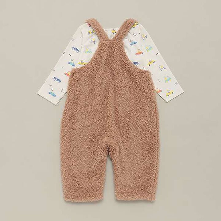 Animal Drive Overalls Suit,Pearl white, medium image number 1