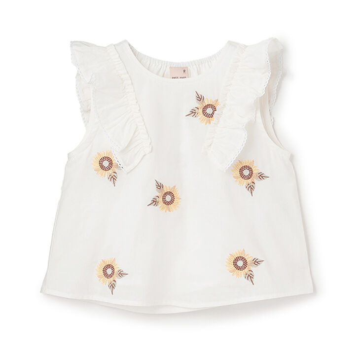 Sunflower Embroidery Tunic,Light pink, medium image number 3