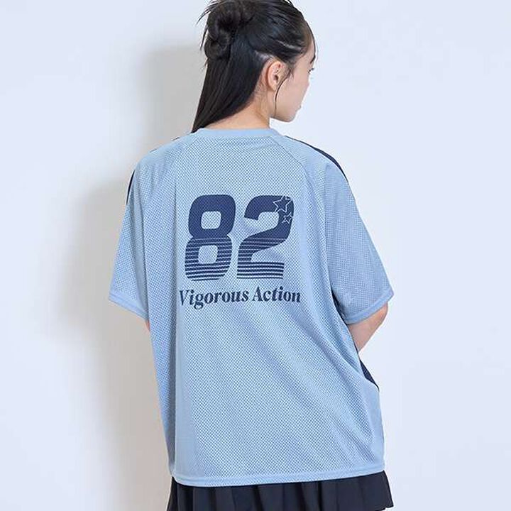 Loose Mesh Game T,Navy, medium image number 5