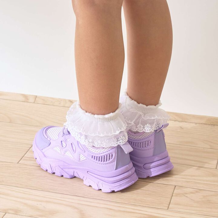 Pearl-Embellished Sneakers,Lavender, medium image number 6