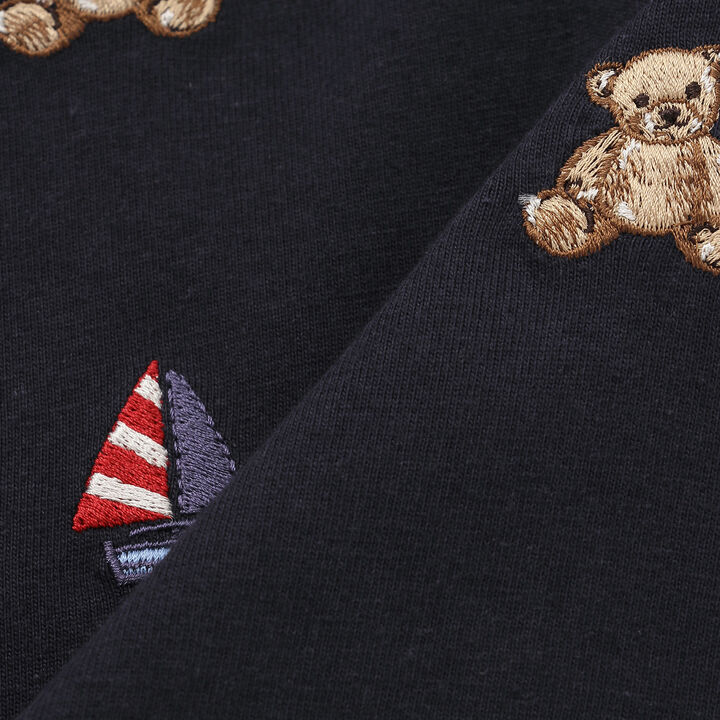 Link Bear Embroidery Marine Long-Sleeve T-Shirt,Navy, medium image number 11