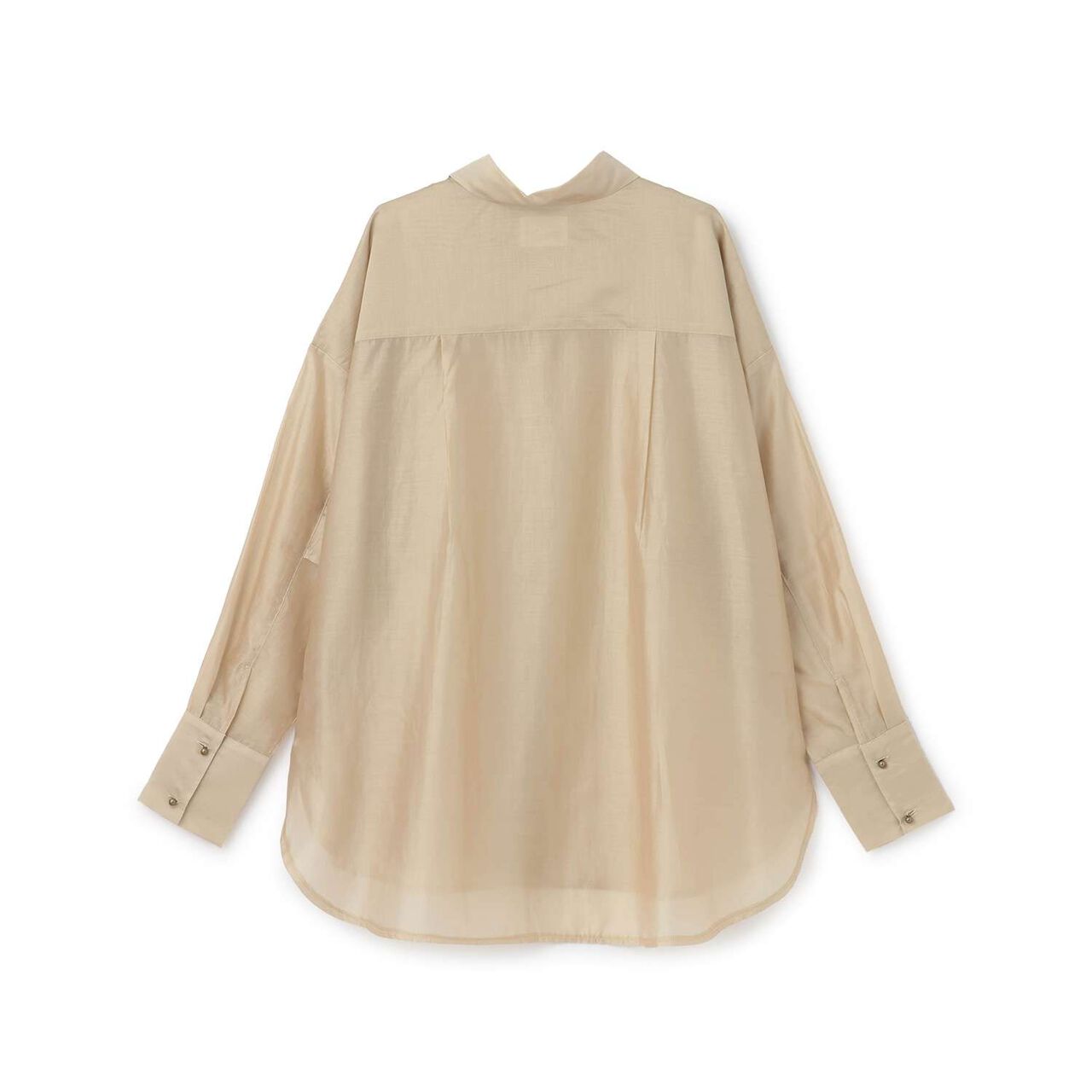 Sheer Shirt,Beige, large image number 1