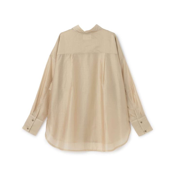 Sheer Shirt,Beige, medium image number 1