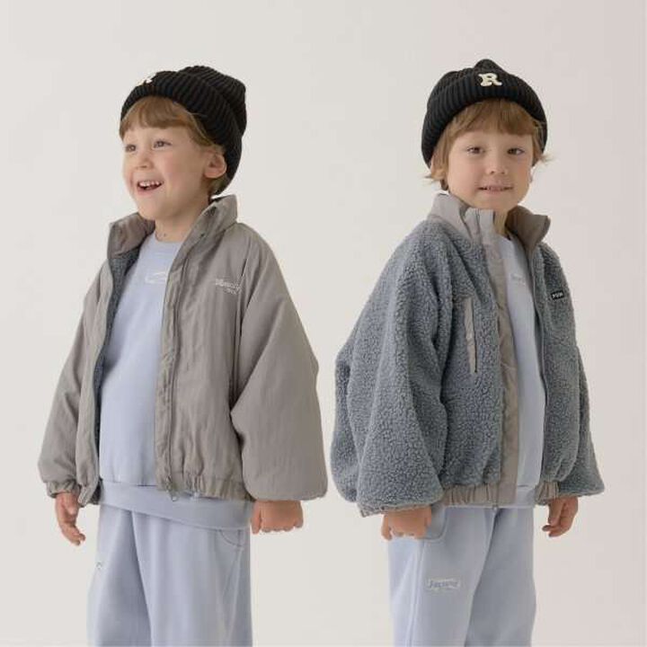 Reversible Oversized 2-Way Jacket,Navy, medium image number 22