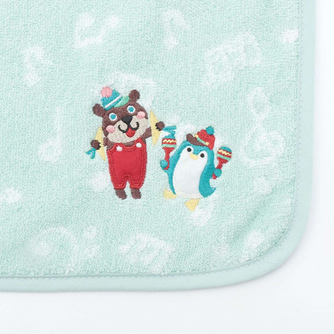 Korobokkuru Swaddle Towel,Sax blue, large image number 4