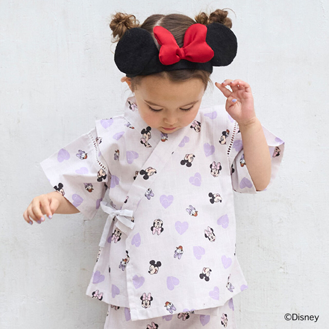 [Disney] All-Over Pattern Jinbei,Light pink, large image number 2