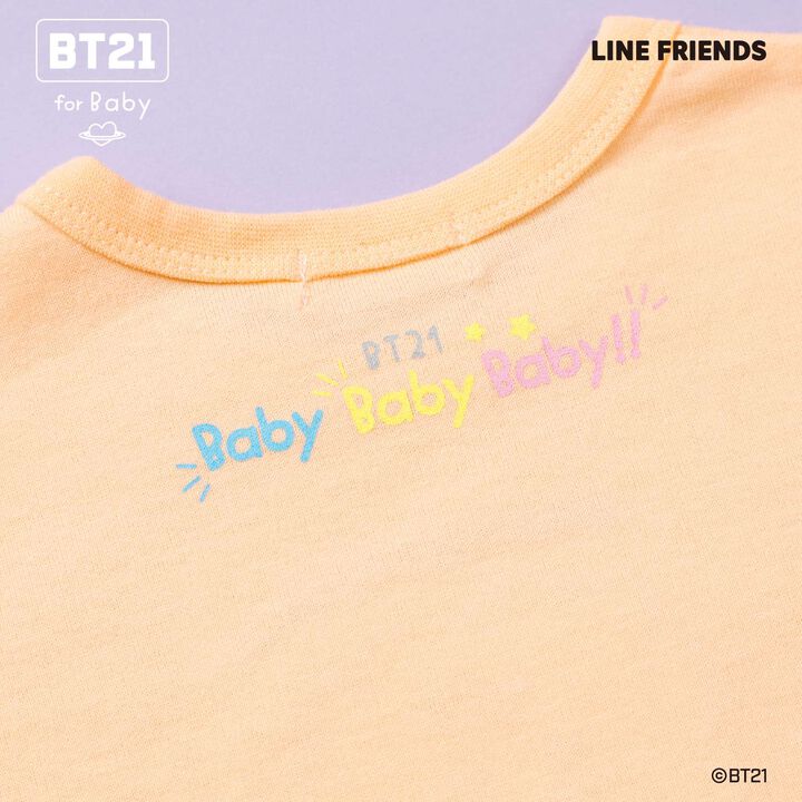 [BT21] Appliqu&eacute; Short Sleeve T-Shirt,Blue, medium image number 7