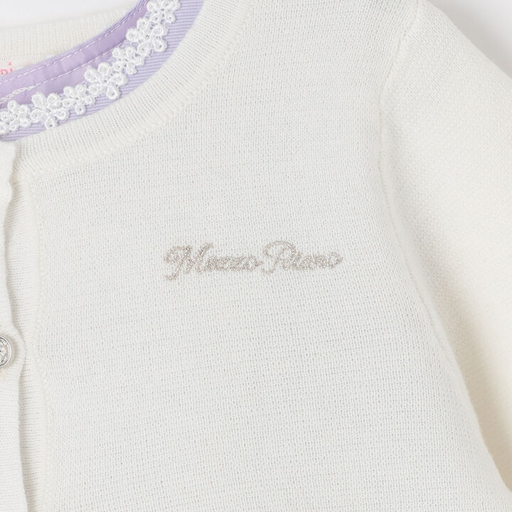 Floral Embroidery Dress & Knit Cardigan Set,Lavender, medium image number 9