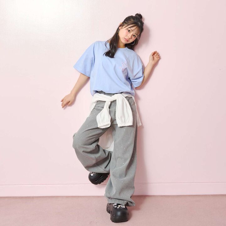 Stylish Stone Denim Pants,Blue, medium image number 3