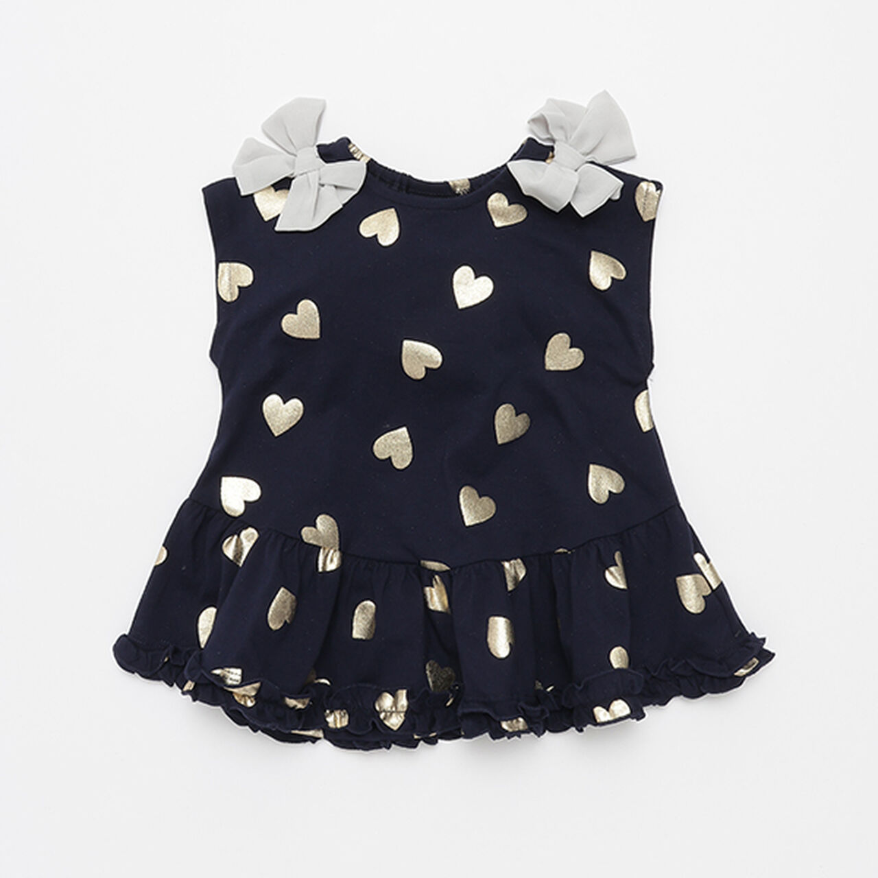 Cool Touch Foil Heart Cut Tunic,Navy, large image number 0