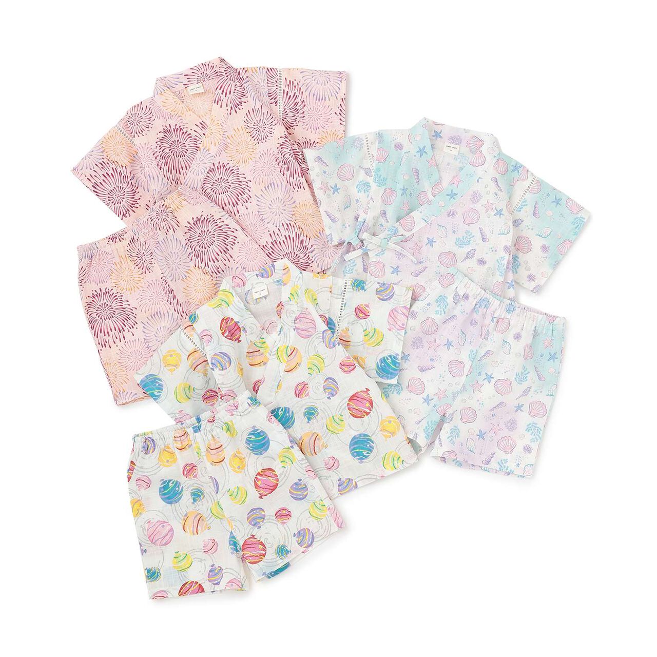 [Easy Wear] GIRLS Assorted Jinbei,Off white, large image number 17