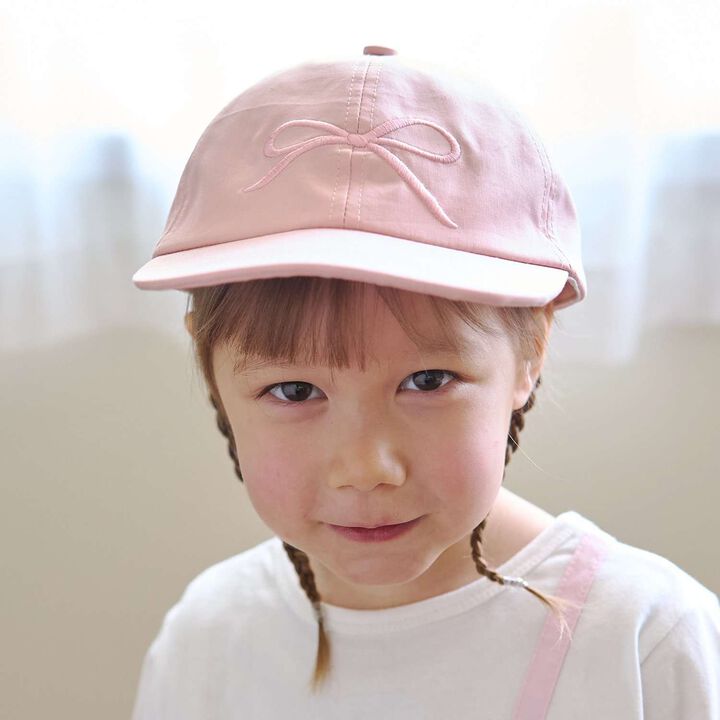 Ribbon Embroidery Cap,Light pink, medium image number 0