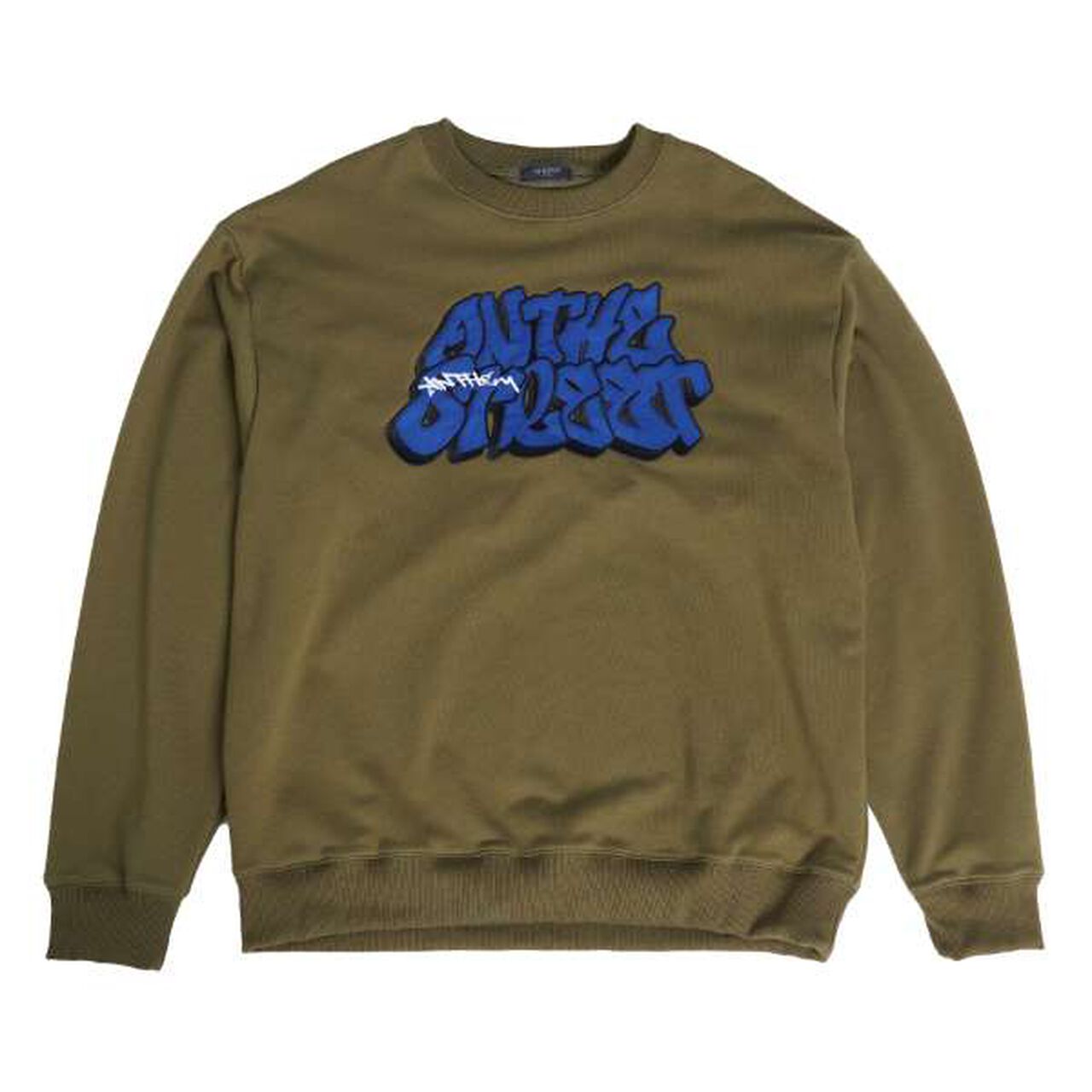 Anti-Pill Appliqué Sweatshirt,Navy, large image number 2