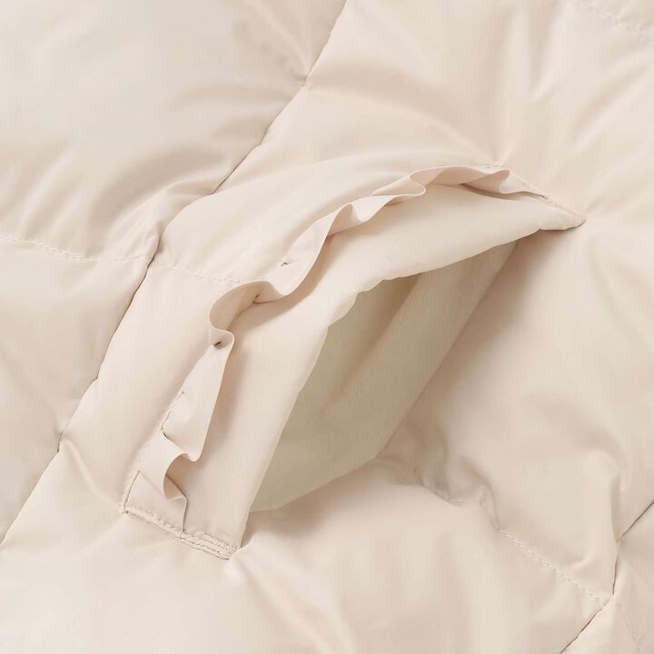 [Restock] Water-Repellent Long Down with Belt and Ribbon Pocket,Navy, medium image number 6