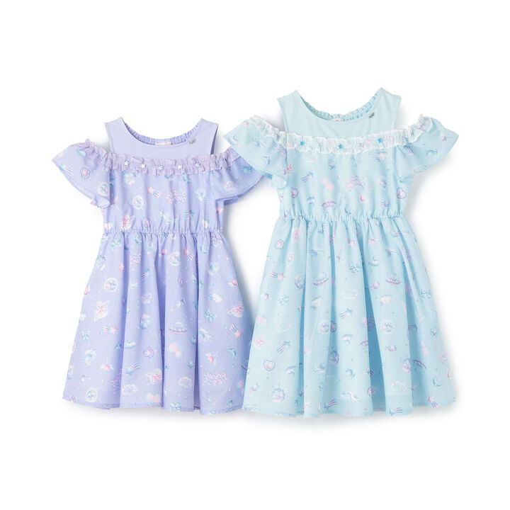 Planet Pattern Docking Dress,Mint, medium image number 11