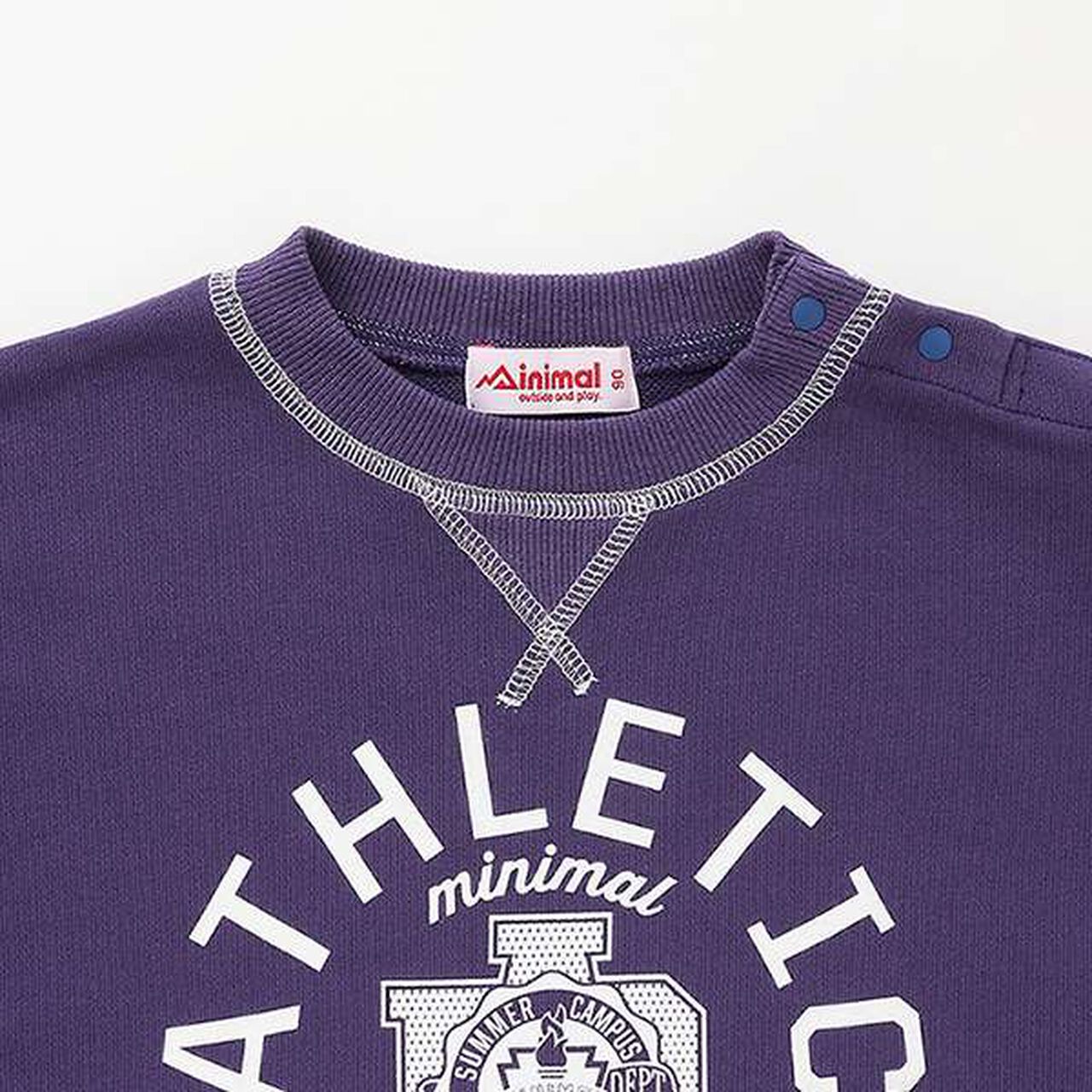 Color-Blocked Fleece Print Pullover,Off white, large image number 8