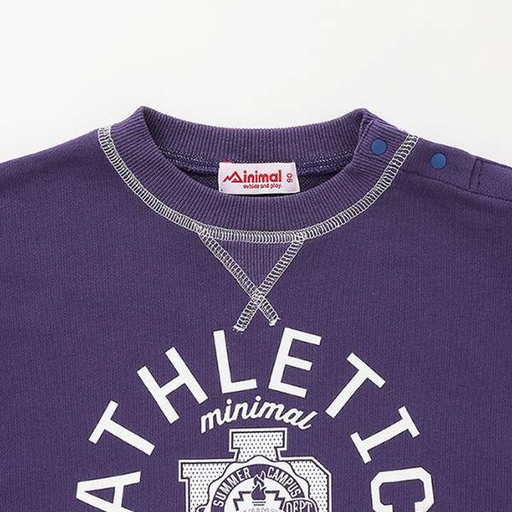 Color-Blocked Fleece Print Pullover,Off white, medium image number 8